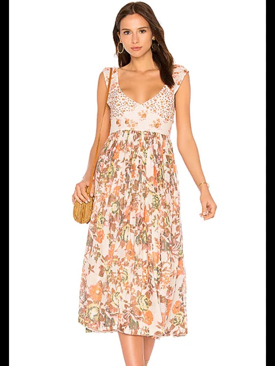 Free People Dresses & Skirts - Free People Love You Floral Midi Dress